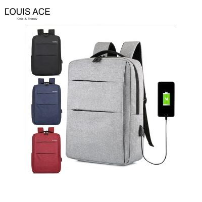 China With Custom Logo USB OED/ODM Style Backpack Travel Simple Bag With Large Capacity Laptop Bag Laptop Backpack Bag for sale