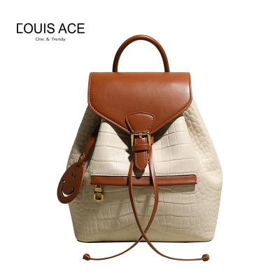 China Wholesale High Quality Luxury Women Shoulder Bag Lady Backpacks Anti-theft Smudge Stain Lady Schoolbag Can Be Customized for sale