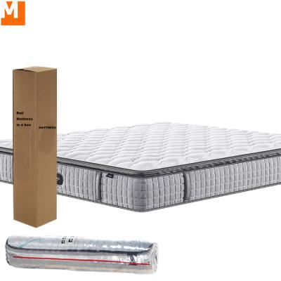 China Wholesale High Quality King Size Pocket Spring Colchon Memory Foam Compress Queen Size Coil Spring Coil Bed Mattress Ergonomic Massage Zone for sale