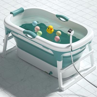 China 2021 New Products Safety New Style Viable Plastic Newborn Baby Bathtub Portable Folding Baby Bath Tub for sale