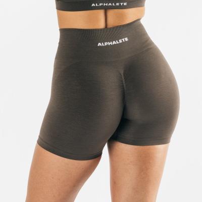 China ECHT NVGTN Breathable Supplier Recycled Material High Waisted Sport Shorts Women Tights Seamless MOCHA BOOST SHORTS for sale