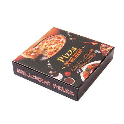 China Factory Custom Eco Friendly Folding Food Box Recyclable Corrugated Paper Packaging Box Pizza Box Handle for sale