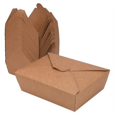 China Biodegradable Custom Fried Chicken Salad Disposable Food Box Eco-friendly Fast Food Packaging Box for sale