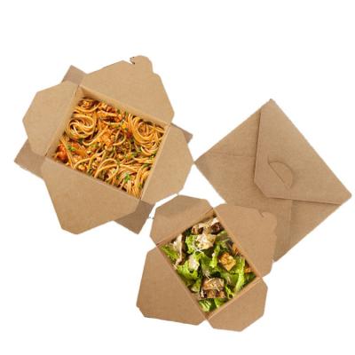 China Biodegradable Customized Restaurant Lunch Boxes Vegetable Salad Boxes Biodegradable Food Boxes for sale