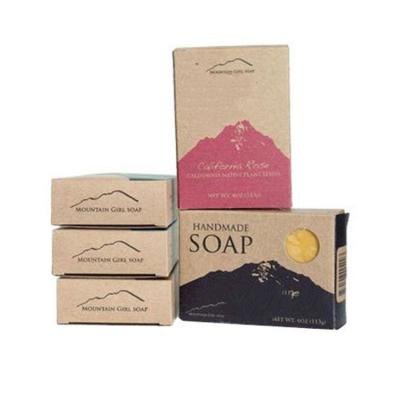 China Low Price Recyclable Custom Eco-Friendly Paperboard Soap Cardboard Packaging Paper Packaging Window Soap Paper Boxes for sale