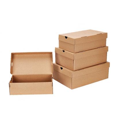 China Manufacturers Recyclable Custom Printable Corrugated Shoe Boxes Wholesale Shoe Boxes for sale