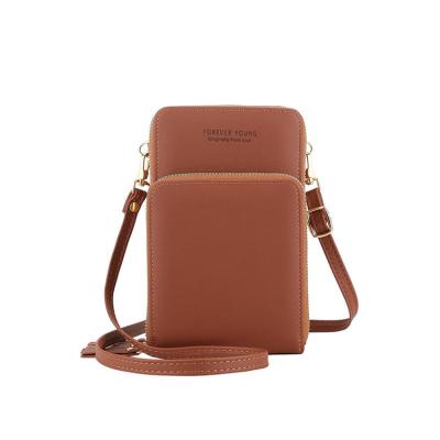 China New Fashion Large Capacity Shoulder Messenger Forever Young Women Multifunctional Mobile Phone Wallet Sling Bag for sale