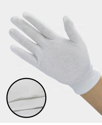 China Wefocus Comfy White Cotton Archival Gloves for Archival for sale