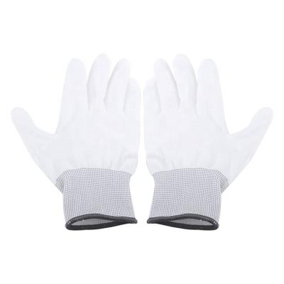 China Breathable Construction Hand Gloves Industrial PU Coated Safety Work Gloves for sale