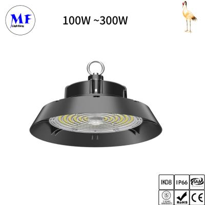 Κίνα Υψηλής δύναμης IP66 ελαφρύς 300W 200W 150W UFO Highbay των οδηγήσεων πλήρης φωτισμός κόλπων για το εργοστάσιο και τις εγκαταστάσεις εργαστηρίων υπεραγορών προς πώληση