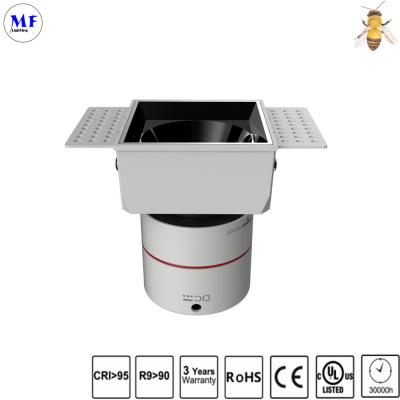 China CE, CQC, ETL, RoHS, SAA Square Trim Aluminum Housing Recessed Downlight Interior Lighting LED Ceiling Down Light for sale