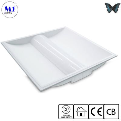 Chine Éclairage commercial Panneau lumineux à LED Plafond Troffer Armatures lumineuses 50W 2*4FT Plafond atténuant la flamme anti-éblouissement à vendre