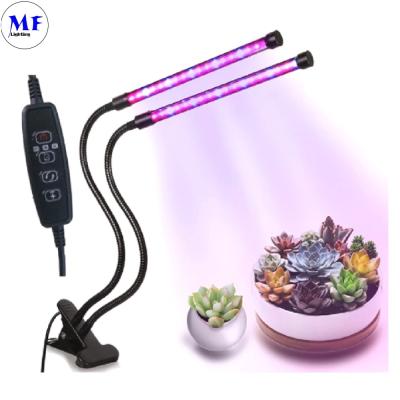 China USB Smart Mini LED Grow Tube Luz Rojo Azul 10-40W 360° Flexible con controlador de clip de mesa de escritorio para interiores en venta