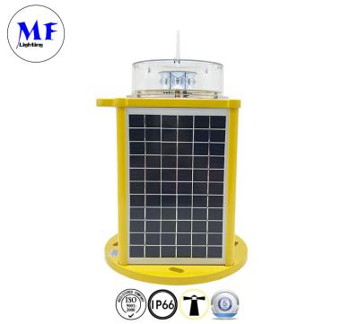 China Solar Power LED Aviation Light Type B With Red Green Yellow White Blue Flashing Navigation Marine Sea Boat Warning en venta