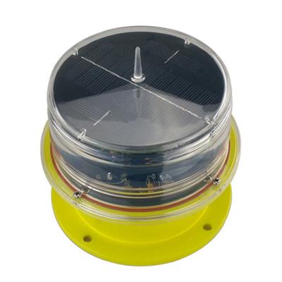 China Solar Power LED Aviation Obstruction Warning Light LED Marine Lante With Red Green Yellow White Blue Flashing Navigation en venta