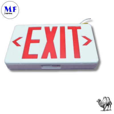 중국 Industrial-Grade IP65 Fireproof Waterproof LED Emergency Exit Sign Light With 5h Backup Wall Mount Dual Power AC/Solar For Factory Garage Office Red Green 판매용