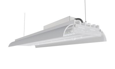 China BAÍA ALTA LINEAR BILATERAL GEADA DIMMABLE do diodo emissor de luz da TAMPA K3 da LENTE de 120W 175LM/W IK10 à venda