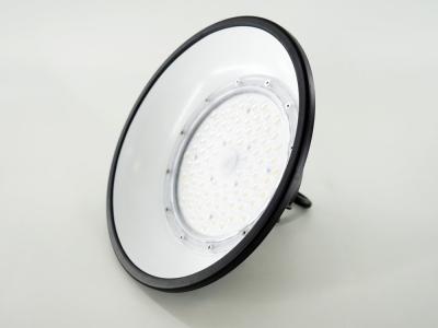 China 100W/150W/200 altas luces de la bahía del UFO LED con el casquillo antideslumbrante, IP65 waterpoof, 60°/90°/110° en venta