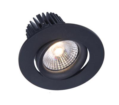 China el proyector de vivienda ajustable del negro 5W IP54/blanco de la MAZORCA LED ahuecó antideslumbrante en venta