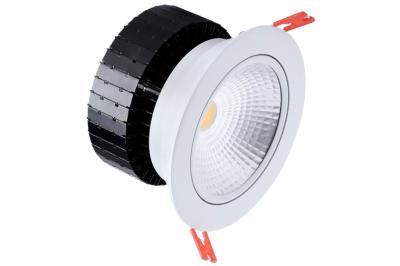 China Hoher Fluss weißer PFEILER 50w, der hinunter Licht RAL9003 geführt wurde, führte Handels-Downlights zu verkaufen