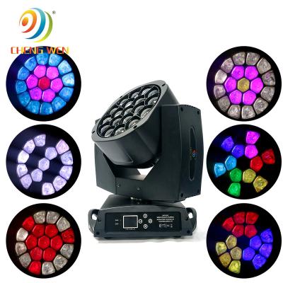 China China Wholesale Indoor Cheap Led Bee Eye Beam Lights 19*15W RGBW 4in1 Moving Head DJ Disco Wedding Stage Lighting Equipment stage for sale