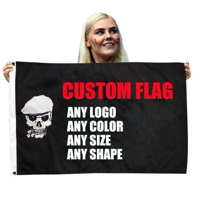 China Professional Souvenir Gifts Large Promotion Screen Printed Custom Flags for sale