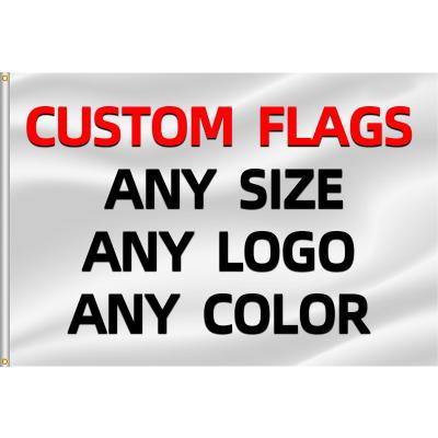 China Souvenir Gifts Promotion 90x150cm 100% Polyester Flag Promotion 3x5 Silk Screen Printing Custom Outdoor Red White Green Flags Logo Big Large Flag Country for sale