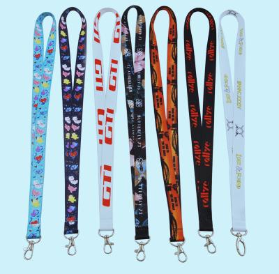 China Promotional Custom Printed Polyester Lanyard With Logo Free Sample Office/Gift/Event Key Neck for sale