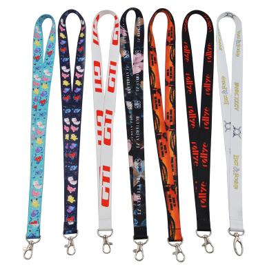 China Durable Promotional Custom Printed Polyester Neck Lanyard With Logo Free Sample for sale