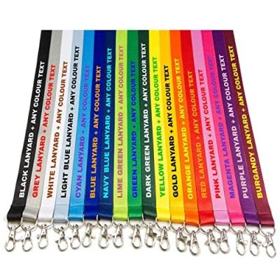 China Durable Personalized Lanyards With Logo Sublimation Custom Printed Lanyards 20mm No Min Order for sale