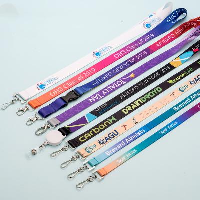 China Office/Gift/Event Key Cyu Custom Printed Blank Sublimation Neck Strap ID Badge Card Holder Lanyards With Logo Custom Polyester Lanyard for sale