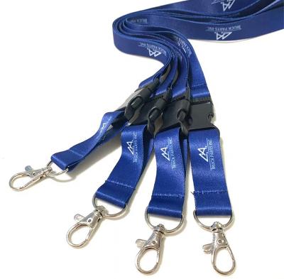 China Promotional Wholesale Polyester Lanyard Fast Shipping Keychain Office/Gift/Event Key Lanyards With Logo Custom for sale