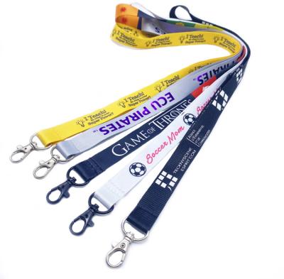 China Office/Gift/Event Key Free Sample Customized Logo Screen Polyester Lanyard Factory Cheap Price Oem Mini Moq Free Sample Silk for sale