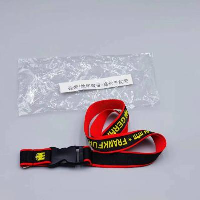 China Office/Gift/Event Key Cyu Customizable Exhibition Woven Sublimation Nylon Neck Tie Key Chain Lanyards With Logo Custom Polyester Lanyard for sale