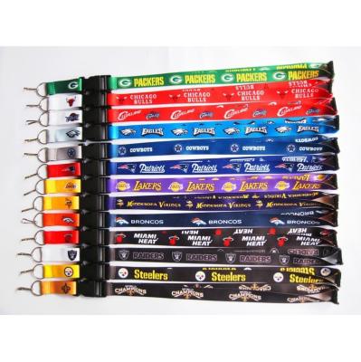 China Factory direct promotional gift coupons supply sports Team Nfl Lanyard With Your custom logo for sale