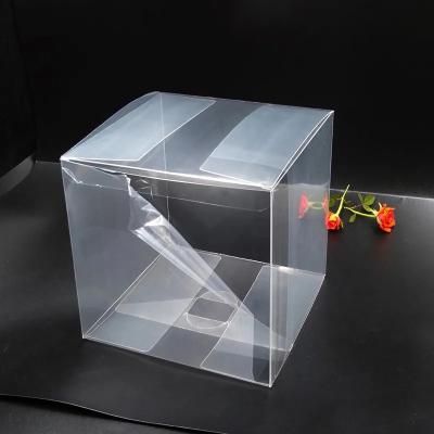 China Recyclable Custom Clear Transparent Square PVC Plastic Box Waterproof Gift Packaging Box for sale