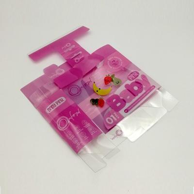 China Recyclable Customized High Quality Baby Supplies Printing Folding Transparent Plastic Box for sale