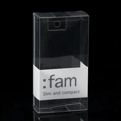 China Custom Logo Transparent Clear Pvc Pet Recyclable Folding PVC Plastic Box With Hanger for sale