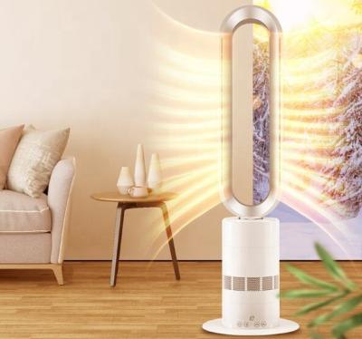 China Hotel 1800 Watt Thermostatic Control PTC Radiator 220V Oscillating Tower Fan Ceramic Cool Heat Electric Fan Heater for sale