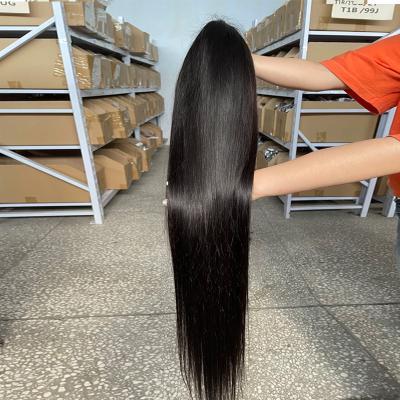 China Transparent Lace Mink Raw Virgin Wig Front Drawn Wholesale Wigs Cheap Hd Double Wave Brazilian 100%Virgin Hair Silky Straight Frontal Wigs for sale