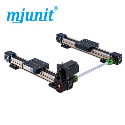 China Hotels mjunit MJ40 aluminum alloy and steel linear guide rail bearing with 750mm stroke 2 rails for sale