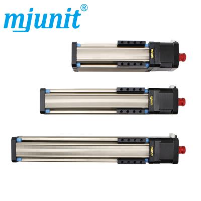 China Mjunit hotels small worm gear module worm gear linear motor z axis stepping rail slide table slide 200mm stroke for sale