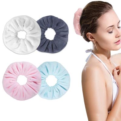 China Smart Casual Custom Large Thick Hair Scrunchies Soft Microfiber Hair Towel Scrunchies For Women And Girls for sale