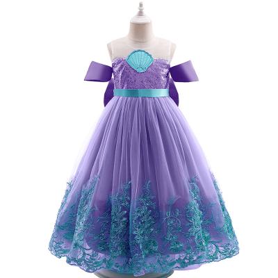 China MQATZ Polyester Mermaid Costume Dress Hot Sale Girls Princess Kids Dress Lace Dress Dress for sale