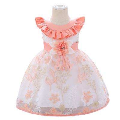 China Regular New Design Popular Kids Clothes Baby Girls Dress Dress 0-2 Year Old Infants Dress L1960xz for sale