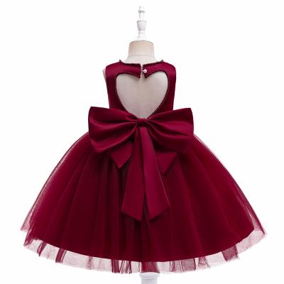 China MQATZ New Fashion 6Years Old Back Bridesmaid Sleeveless Elegant V-Neck Formal Dress Birthday Dresses L5273 for sale