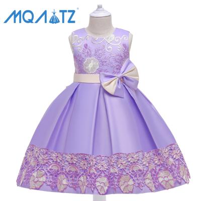 China Regular Baby Dress Girls Kids Birthday Newborn Wedding Party Dresses With Big Bow for sale