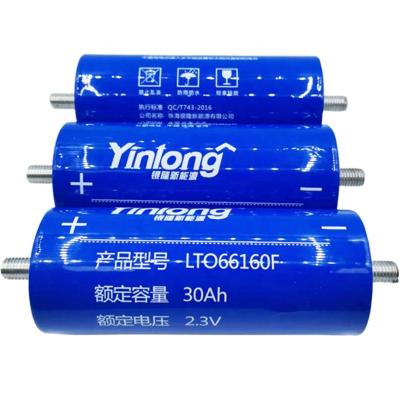 China Cylindrical BOATS Long Life 66160H Ultra 2.3V 40AH LTO Lithium Titanate Battery for sale