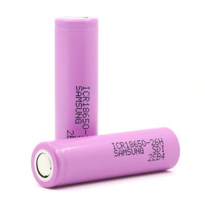 China Toys Import 26h 2600mAh 2c Cell Discharge For Power Tools 18650 Battery Cell for sale