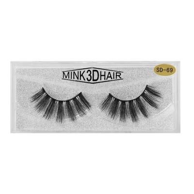 China Long 2021 Soft Strip Mink Eyelashes Vendor Wholesale Private Label Vendor Natural False Eyelashes for sale